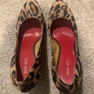 Nine West leopard heels